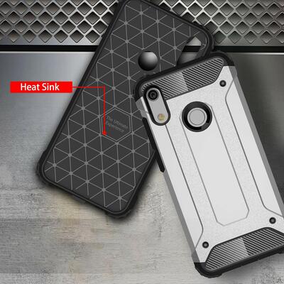 Microsonic Huawei Honor 8A Kılıf Rugged Armor Mavi