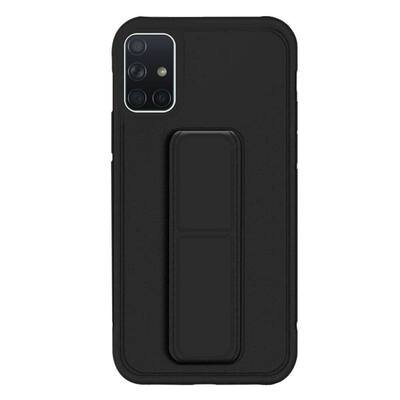 Microsonic Samsung Galaxy A71 Kılıf Hand Strap Siyah