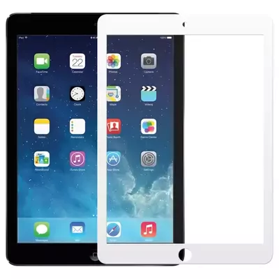 Microsonic Apple iPad Air (A1474-A1475-A1476) Tam Kaplayan Temperli Cam Ekran Koruyucu Beyaz