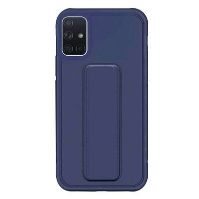 Microsonic Samsung Galaxy A71 Kılıf Hand Strap Lacivert