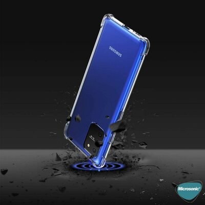 Microsonic Samsung Galaxy S10 Lite Kılıf Anti Shock Silikon Şeffaf