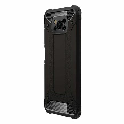 Microsonic Xiaomi Poco X3 Pro Kılıf Rugged Armor Siyah