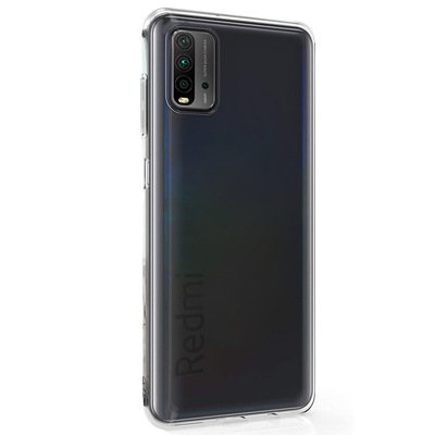 Microsonic Xiaomi Redmi 9T Kılıf Transparent Soft Şeffaf Beyaz