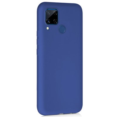 Microsonic Realme C15 Kılıf Matte Silicone Lacivert