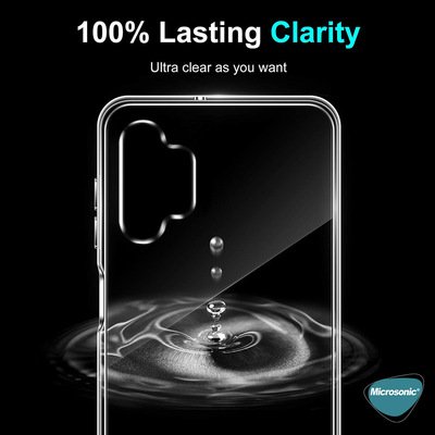 Microsonic Samsung Galaxy A32 5G Kılıf Transparent Soft Şeffaf Beyaz