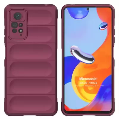 Microsonic Xiaomi Redmi Note 11 Pro 5G Kılıf Oslo Prime Bordo