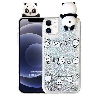 Microsonic Apple iPhone 12 Kılıf Cute Cartoon Panda