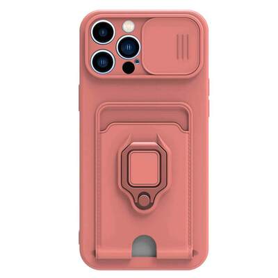 Microsonic Apple iPhone 13 Pro Max Kılıf Multifunction Silicone Pembe