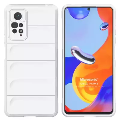 Microsonic Xiaomi Redmi Note 11 Pro 5G Kılıf Oslo Prime Beyaz