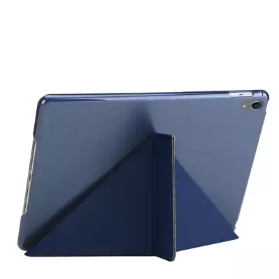 Microsonic Apple iPad Pro 12.9'' 2018 (A1876-A2014-A1895-A1983) Folding Origami Design Kılıf Lacivert