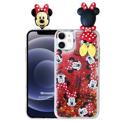 Microsonic Apple iPhone 12 Kılıf Cute Cartoon Minnie Mouse