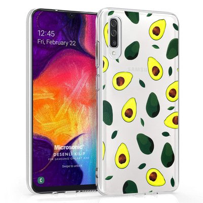 Microsonic Samsung Galaxy A50 Desenli Kılıf Avakado