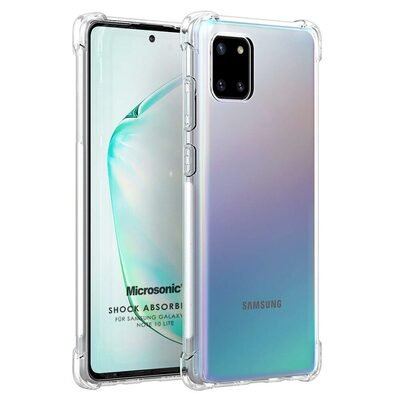 Microsonic Samsung Galaxy A81 Kılıf Anti Shock Silikon Şeffaf