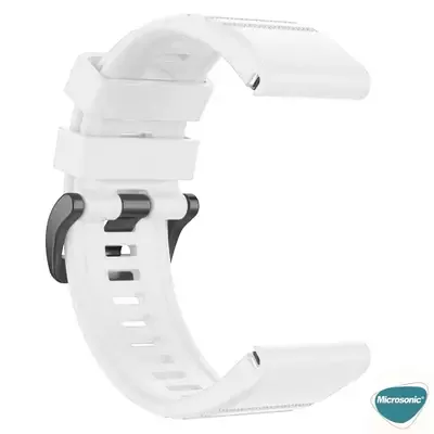 Microsonic Garmin Instinct Kordon Quick Fit Strap Band Beyaz