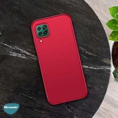 Microsonic Realme C15 Kılıf Matte Silicone Rose Gold