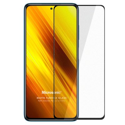 Microsonic Xiaomi Poco X3 Pro Matte Flexible Ekran Koruyucu Siyah