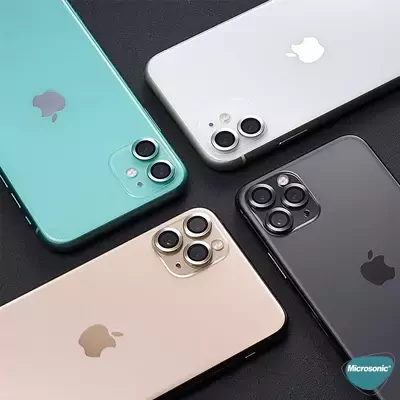 Microsonic Apple iPhone 14 Pro Tekli Kamera Lens Koruma Camı Gold