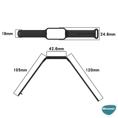 Microsonic Amazfit Band 7 Silikon Kordon Yeşil