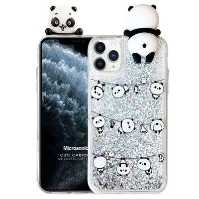 Microsonic Apple iPhone 11 Pro Kılıf Cute Cartoon Panda