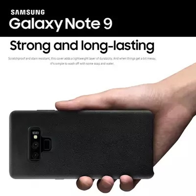 Microsonic Samsung Galaxy Note 9 Kılıf Alcantara Süet Kırmızı