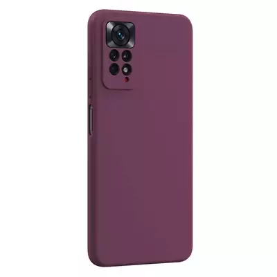 Microsonic Matte Silicone Xiaomi Redmi Note 12 Pro 4G Kılıf Mor