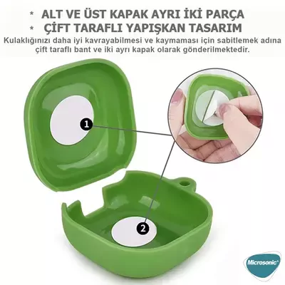 Microsonic Samsung Galaxy Buds 2 Pro Kılıf Cartoon Figürlü Silikon Crtn-Fgr-Gzlk-Kdi-Khv