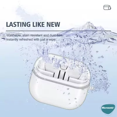 Microsonic Samsung Galaxy Buds 3 FE Kılıf Transparent Clear Soft Şeffaf