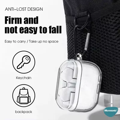 Microsonic Samsung Galaxy Buds 3 FE Kılıf Transparent Clear Soft Şeffaf