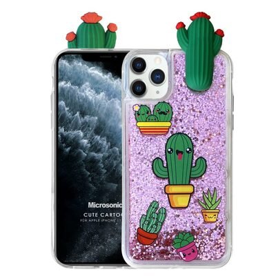 Microsonic Apple iPhone 11 Pro Kılıf Cute Cartoon Kaktüs