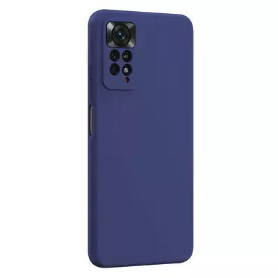 Microsonic Matte Silicone Xiaomi Redmi Note 12 Pro 4G Kılıf Lacivert