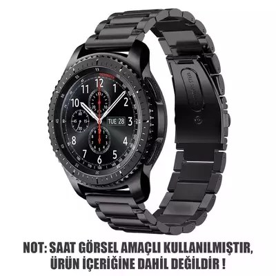 Microsonic Samsung Galaxy Watch 4 40mm Metal Stainless Steel Kordon Siyah