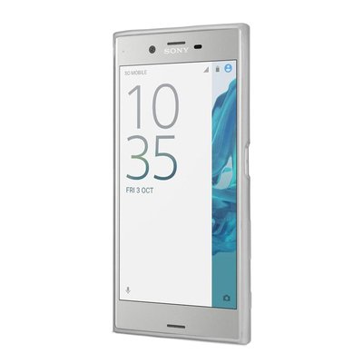 Microsonic Sony Xperia XZ Kılıf Skyfall Transparent Clear Gümüş