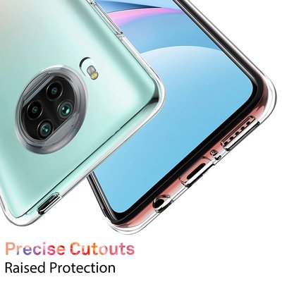 Microsonic Xiaomi Redmi Note 9 Pro 5G Kılıf Transparent Soft Şeffaf Beyaz