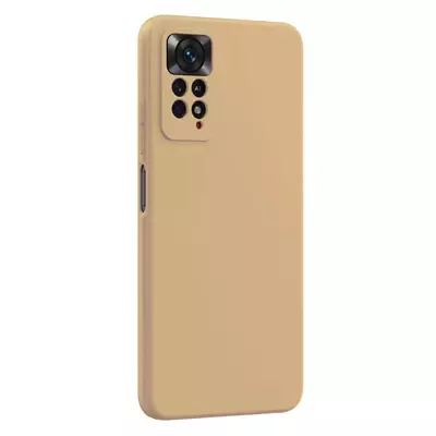 Microsonic Matte Silicone Xiaomi Redmi Note 12 Pro 4G Kılıf Gold