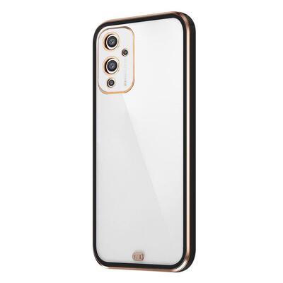 Microsonic OnePlus 9 Kılıf Laser Plated Soft Siyah