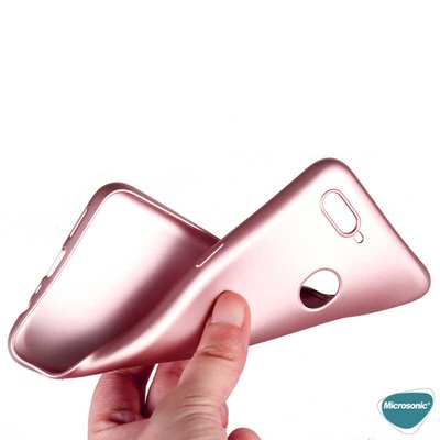 Microsonic Oppo A5S Kılıf Matte Silicone Gold