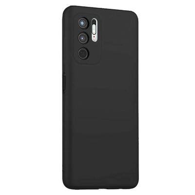 Microsonic Xiaomi Redmi Note 10 5G Kılıf Matte Silicone Siyah