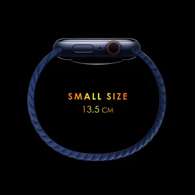 Microsonic Xiaomi Watch S1 Pro Kordon, (Small Size, 135mm) Braided Solo Loop Band Kırmızı