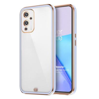 Microsonic OnePlus 9 Kılıf Laser Plated Soft Lila