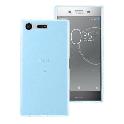 Microsonic Sony Xperia XZ Premium Kılıf Transparent Soft Mavi