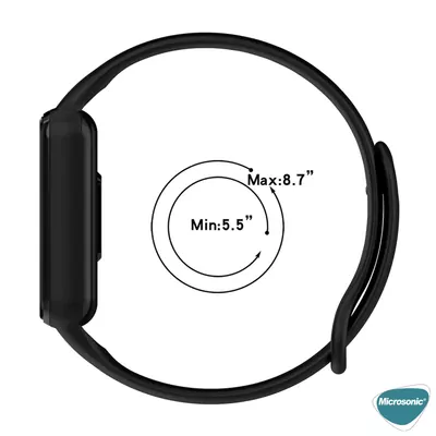 Microsonic Amazfit Band 7 Silikon Kordon Kırmızı