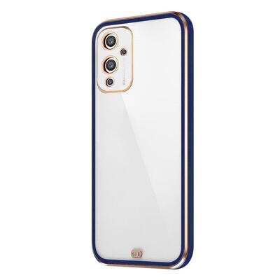 Microsonic OnePlus 9 Kılıf Laser Plated Soft Lacivert