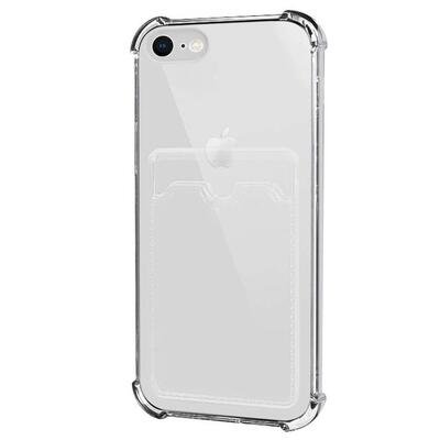 Microsonic Apple iPhone 7 Card Slot Shock Kılıf Şeffaf