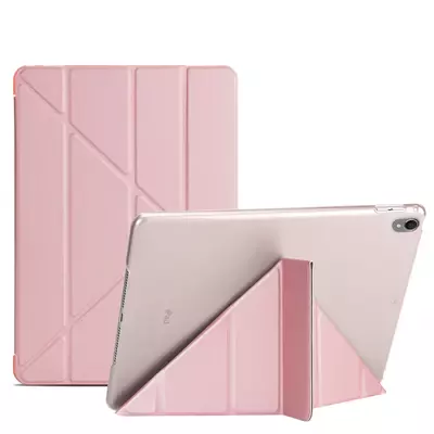 Microsonic Apple iPad Pro 10.5'' (A1701-A1709-A1852) Folding Origami Design Kılıf Rose Gold