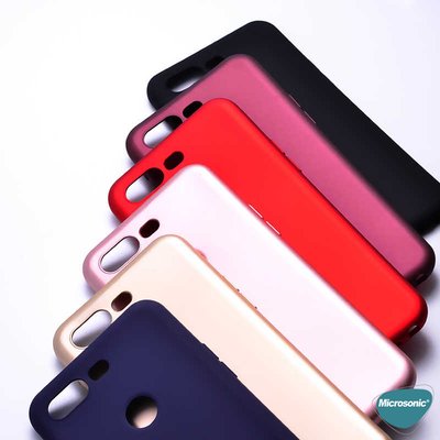 Microsonic Oppo A5S Kılıf Matte Silicone Siyah