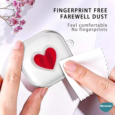Microsonic Samsung Galaxy Buds Core Kılıf Heartfelt Transparency Şeffaf