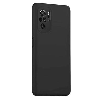 Microsonic Xiaomi Redmi Note 10 Kılıf Matte Silicone Siyah