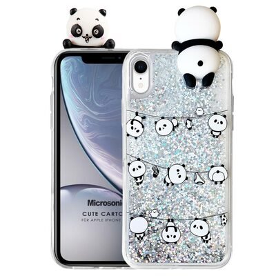 Microsonic Apple iPhone XR Kılıf Cute Cartoon Panda