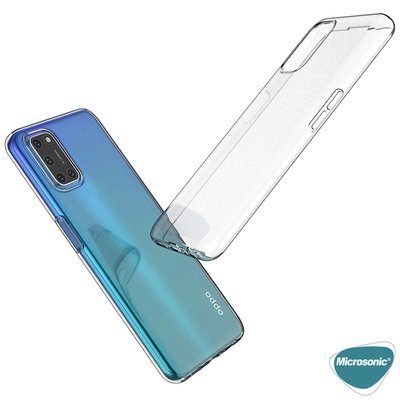 Microsonic Oppo A52 Kılıf Transparent Soft Beyaz