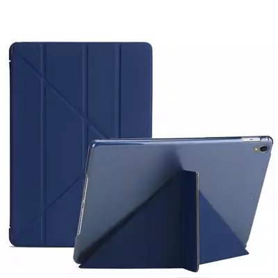 Microsonic Apple iPad Pro 10.5'' (A1701-A1709-A1852) Folding Origami Design Kılıf Lacivert